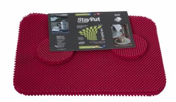 Isagi StayPut 6 stuks beige anti-slip Placemats en Onderzetters