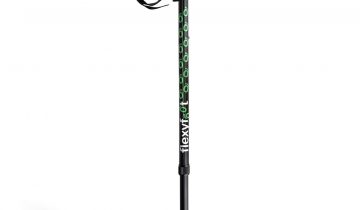 Flexyfoot - Wandelstok met Derby handvat - zwart - in hoogte verstelbaar 70 - 96 cm