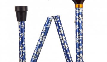 Opvouwbare wandelstok zwart 79 – 89 cm