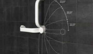 Flex wandbeugel schroefmontage - wit 60 cm (2x30 cm) - Etac