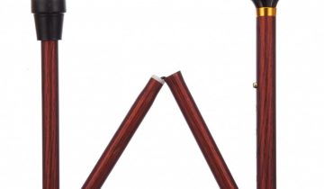 Opvouwbare wandelstok zwart 79 – 89 cm