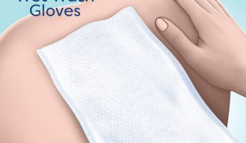 TENA Wet Wash Glove - Frisse Geur - 5 stuks - wegwerp