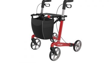 Rehasense Athlon Carbon rollator Antraciet - Ultralichtgewicht