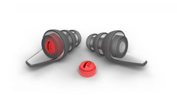 Crescendo Travel Gehoorbescherming - Oordoppen voor reizen en vliegen - 2 maten oordopjes - Speciale Membraanfilters - Nederlands product - SNR 15dB - Gelijkmatige demping - Zacht en comfortabel – Met opbergetui - Medische kwaliteit oordoppen