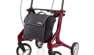 TOPRO Pegasus carbon rollator lichtgewicht en premium Staalblauw, excl. rugsteun