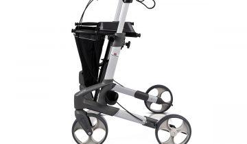 TOPRO Troja Original lichtgewicht rollator voor binnen en buiten Medium, zilver