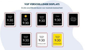 Sprekende kalenderklok van BBrain Rood