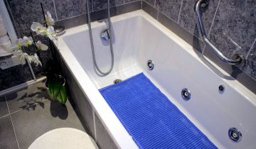 Anti-slip badmat - blauw - StayPut