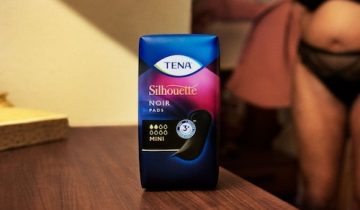 Tena Silhouette Pads Mini Zwart - 1 pak van 18 stuks