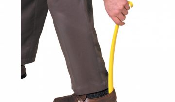 Comforthulpmiddelen Schoenlepel plastic met haak