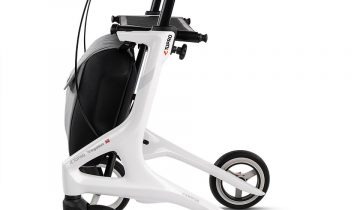 TOPRO Pegasus carbon rollator lichtgewicht en premium Staalblauw, excl. rugsteun