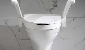 My-Loo toiletverhoger vaste montage - 2 cm met armsteunen
