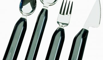 Lichtgewicht bestek met dikke handgreep - mes