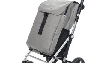 Carlett Classic Family Boodschappentrolley - Tasinhoud 64L - Koelvak 12L - 4 wielen - Lichtgewicht - Opvouwbaar - Grijs