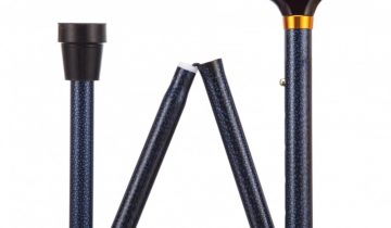 Opvouwbare wandelstok zwart 79 – 89 cm