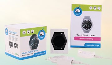 Wuzzi Watch Orion - Wuzzi Alert persoonsalarm - Senioren alarm - zwart