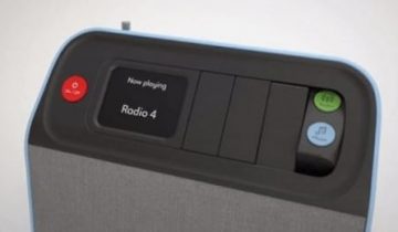 BBrain Muziekspeler - DAB+ Radio voor senioren - Aanpasbaar bedieningspaneel - Dementie radio - Muziekspeler met USB - Okergeel