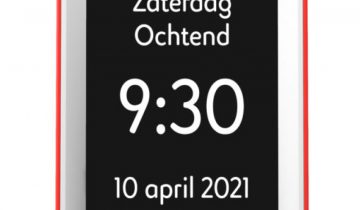 Sprekende kalenderklok van BBrain Rood