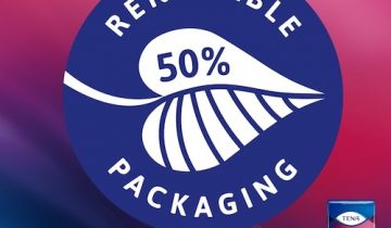 Tena Silhouette Pads Mini Zwart - 1 pak van 18 stuks