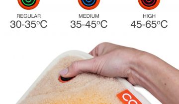 Cozy warmtekussen - Duurzaam & Draadloos - Infrarood - 45x45 cm - Beige - Woolly - Grote Batterij