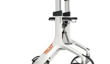 TrustCare Let’s Fly lichtgewicht rollator wit met vering