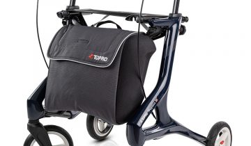 TOPRO Pegasus carbon rollator lichtgewicht en premium Staalblauw, excl. rugsteun