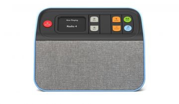 BBrain Muziekspeler - DAB+ Radio voor senioren - Aanpasbaar bedieningspaneel - Dementie radio - Muziekspeler met USB - Okergeel