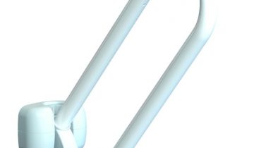 Opklapbare toiletbeugel - gecoat staal 60 cm