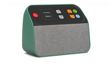 BBrain Muziekspeler - DAB+ Radio voor senioren - Aanpasbaar bedieningspaneel - Dementie radio - Muziekspeler met USB - Okergeel