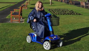 Splash - Poncho lange mouwen - ongevoerd - blauw - one size