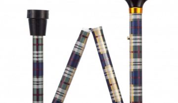 Opvouwbare wandelstok zwart 79 – 89 cm