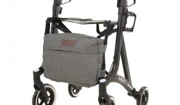 Able2 Saturn lichtgewicht rollator voor binnen en buiten mat-zwart