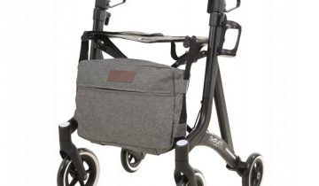 Able2 Saturn lichtgewicht rollator voor binnen en buiten mat-zwart