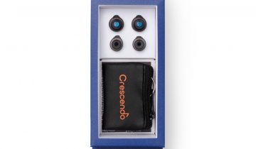 Crescendo Travel Gehoorbescherming - Oordoppen voor reizen en vliegen - 2 maten oordopjes - Speciale Membraanfilters - Nederlands product - SNR 15dB - Gelijkmatige demping - Zacht en comfortabel – Met opbergetui - Medische kwaliteit oordoppen