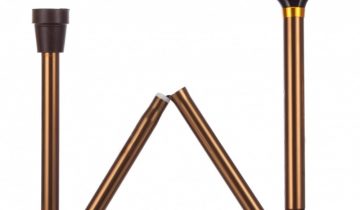 Opvouwbare wandelstok zwart 79 – 89 cm