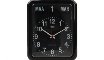 Twemco BQ12A - Klok - Rechthoekig - Kunststof - 7.5x38 cm - Wit
