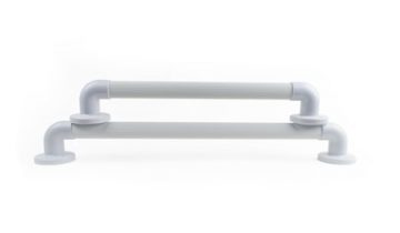 Geribbelde Kunststof Handgreep voor badkamer - 30 cm - Douche Wandbeugel met extra grip