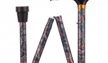 Opvouwbare wandelstok zwart 79 – 89 cm