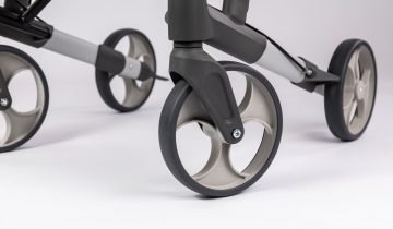 TOPRO Troja Original lichtgewicht rollator voor binnen en buiten Medium, zilver