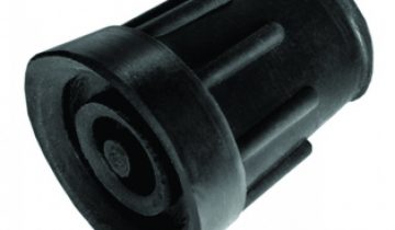Comforthulpmiddelen Kruk- en stokdoppen - 21 mm zwart