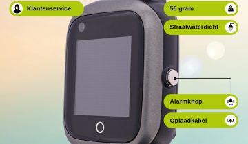 Wuzzi Alert Watch Indi platinagrijs - alarmhorloge - sportief - straalwaterdicht