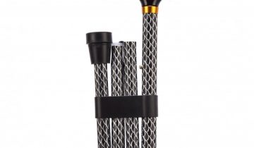 Opvouwbare wandelstok - Etched Black 76 - 89 cm