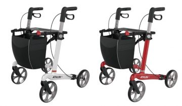 Rehasense Athlon Carbon rollator Antraciet - Ultralichtgewicht