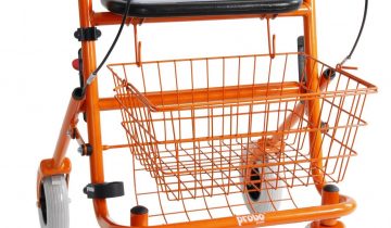 Premis - Rollator Provo Appelgroen - Inclusief mandje, dienblad en stokkenbakhouder. Zit breedte 43 cm
