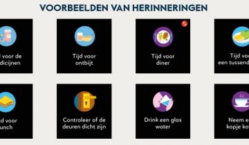 Sprekende kalenderklok van BBrain Rood