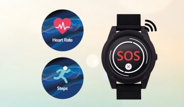 Wuzzi Watch Orion - Wuzzi Alert persoonsalarm - Senioren alarm - zwart