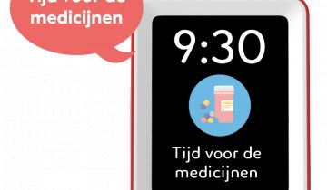 Sprekende kalenderklok van BBrain Rood
