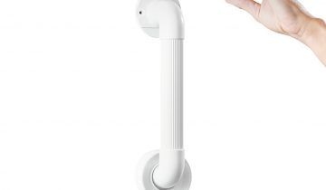 VITILITY Wandbeugel - Klein 30 cm - Toiletbeugel - Wit - Wandbeugel badkamer - Handgreep douche