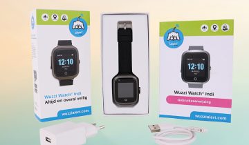 Wuzzi Alert Watch Indi platinagrijs - alarmhorloge - sportief - straalwaterdicht