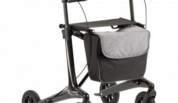 MultiMotion Carbon lichtgewicht carbon rollator met softwielen MultiMotion Carbon rollator zwart